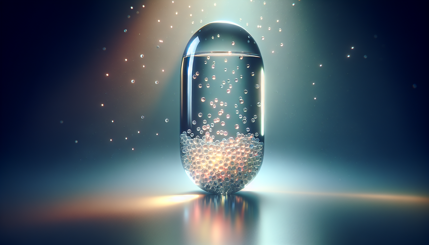 Een geïllustreerde weergave van Libirax Daily Active, een erectiekuur met innovatieve micropellets in olie capsules