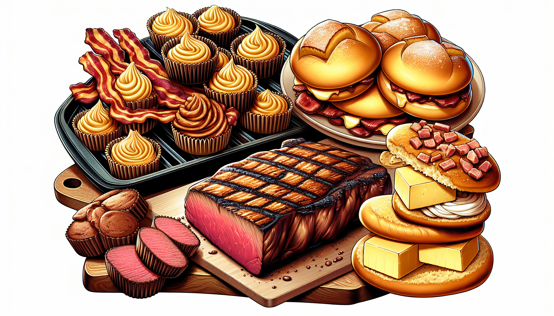 Illustration of popular BBBE diet recipes