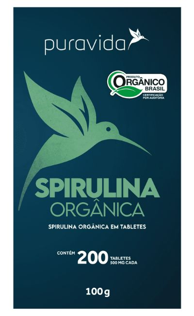 Spirulina Orgânica da Puravida. Fonte da imagem: Amazon