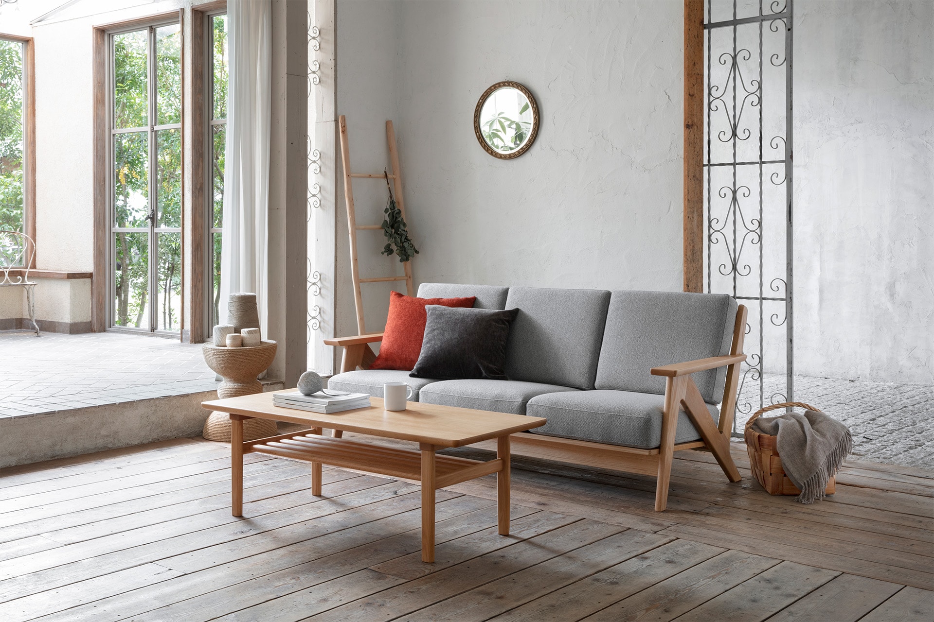 Ama Sofa and Keiko Coffee Table