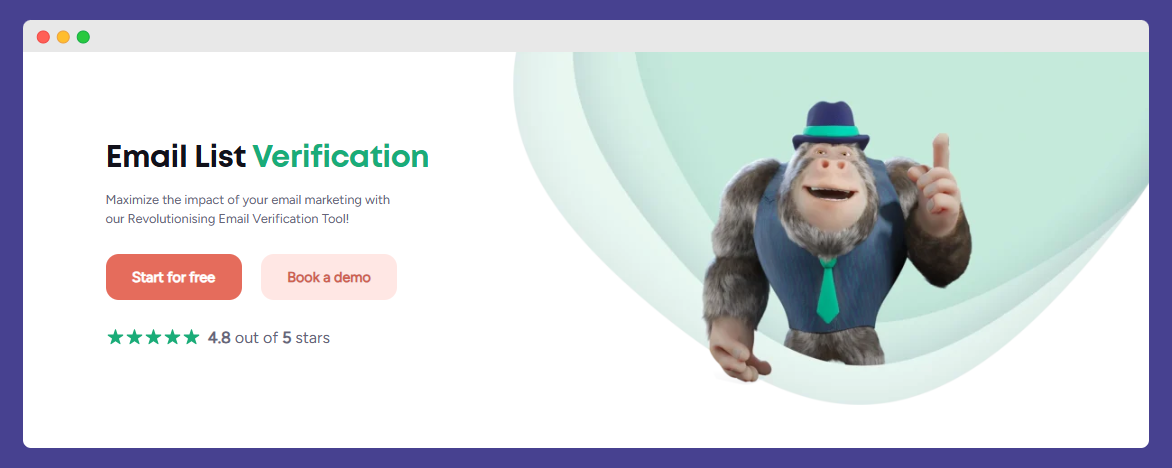 Email verification from Bouncer - you can use it too for Google Sheets.