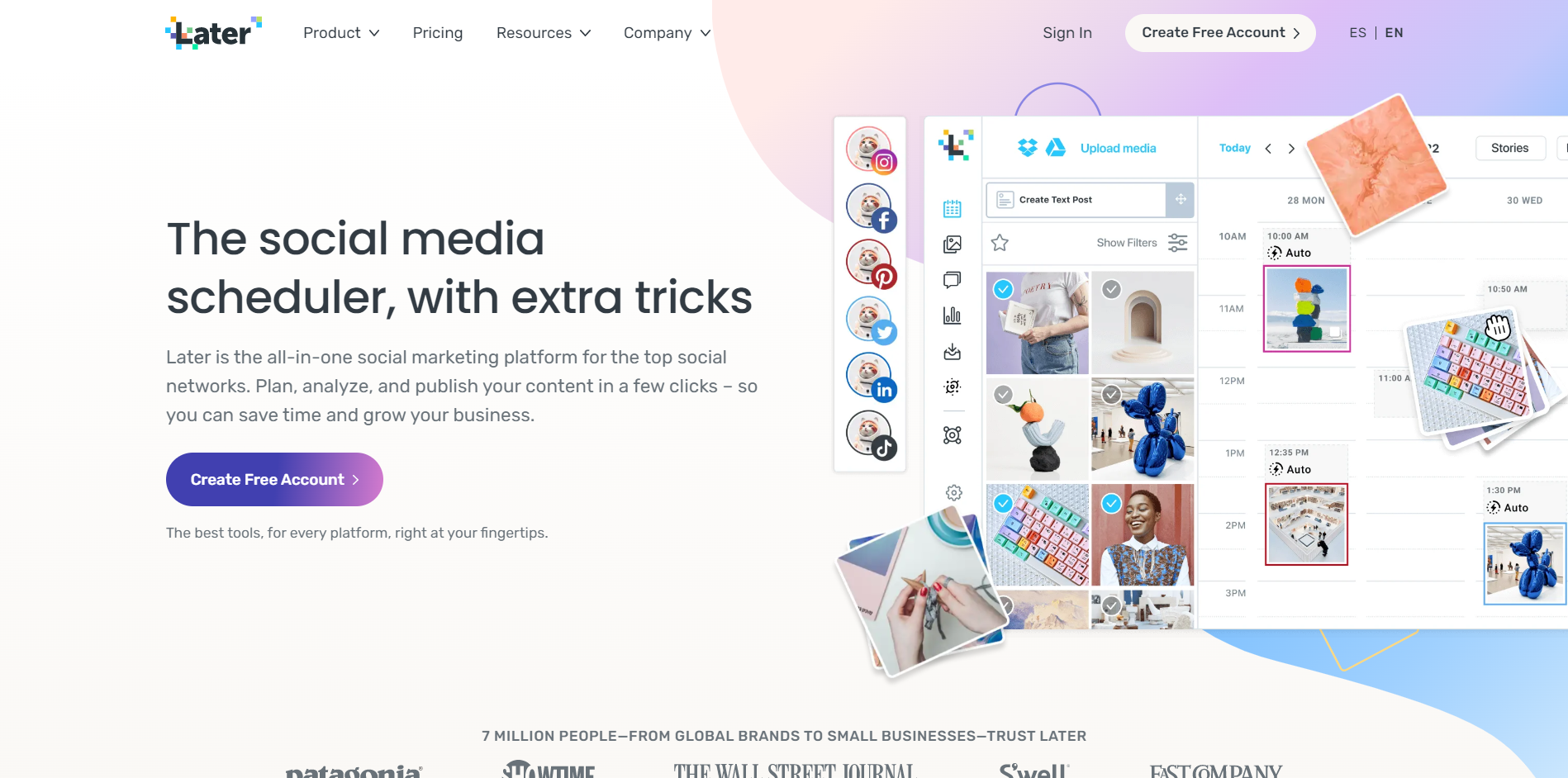 Later main page