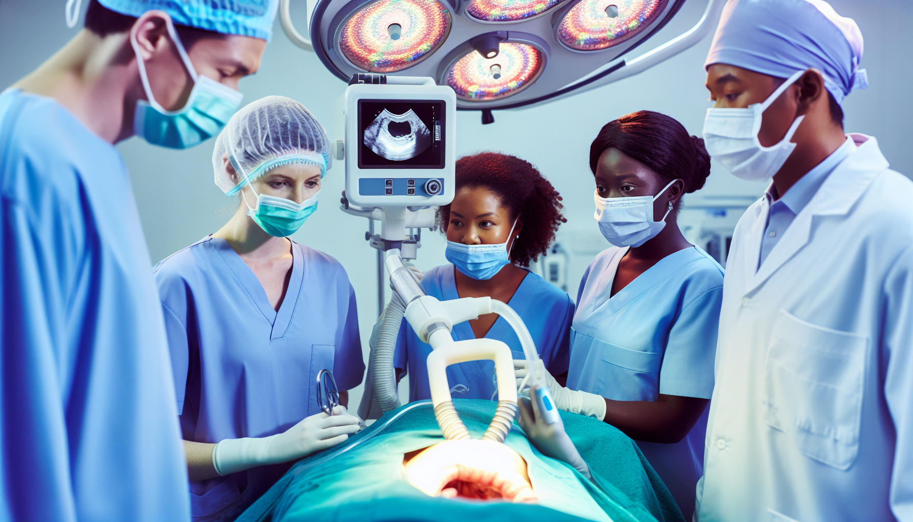 Photo of a colonoscopy procedure