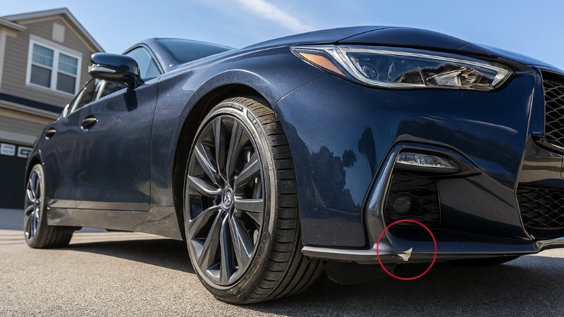 Flaking of PPF on car