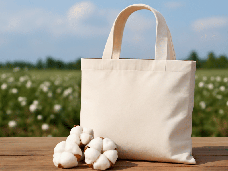 an illustration of a cotton tote bag
