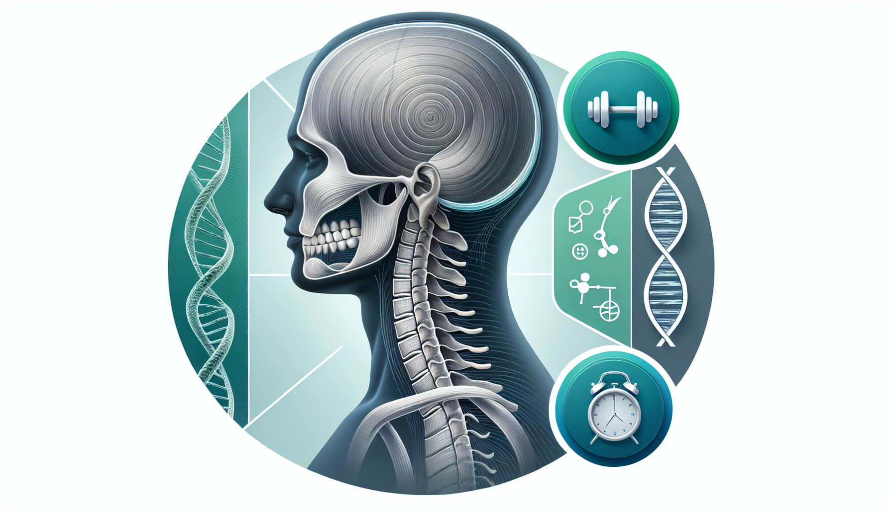 Illustration of factors contributing to neck bulging discs