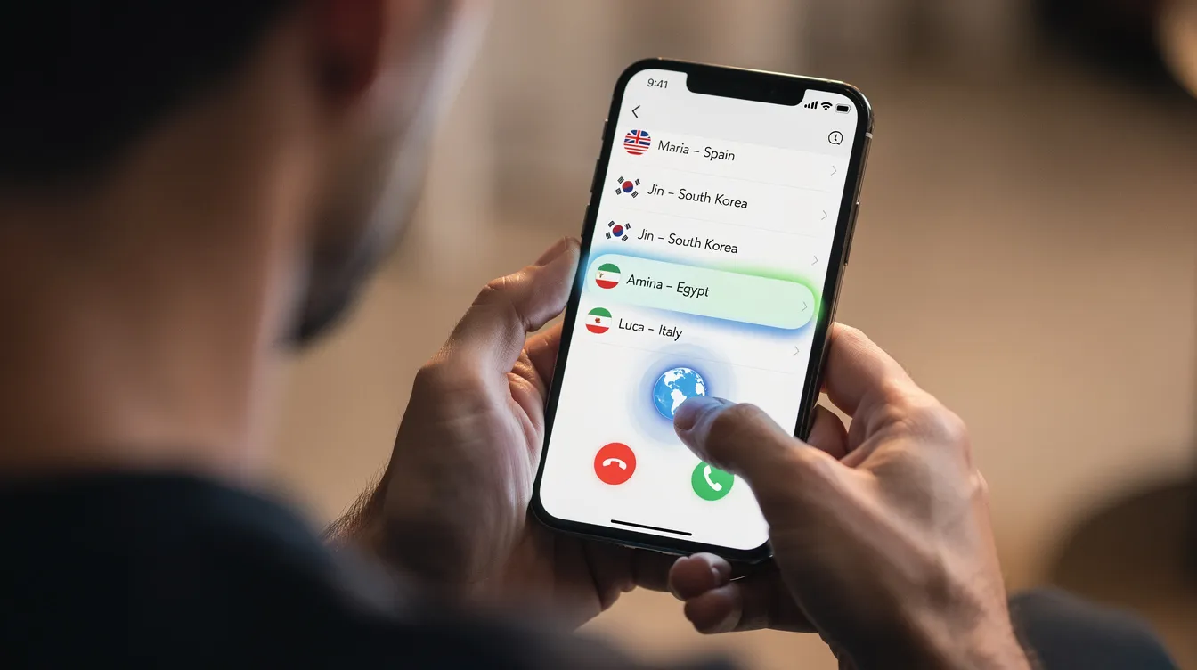 A person is holding a smartphone and looking at their contact list, preparing to make an international phone call to a loved one, possibly in Kenya, by dialing the country code 254. The scene captures the anticipation of connecting with family or friends abroad, emphasizing the importance of international communication.