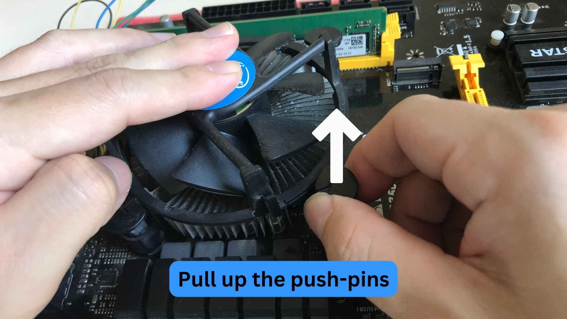 Pull up the push-pins