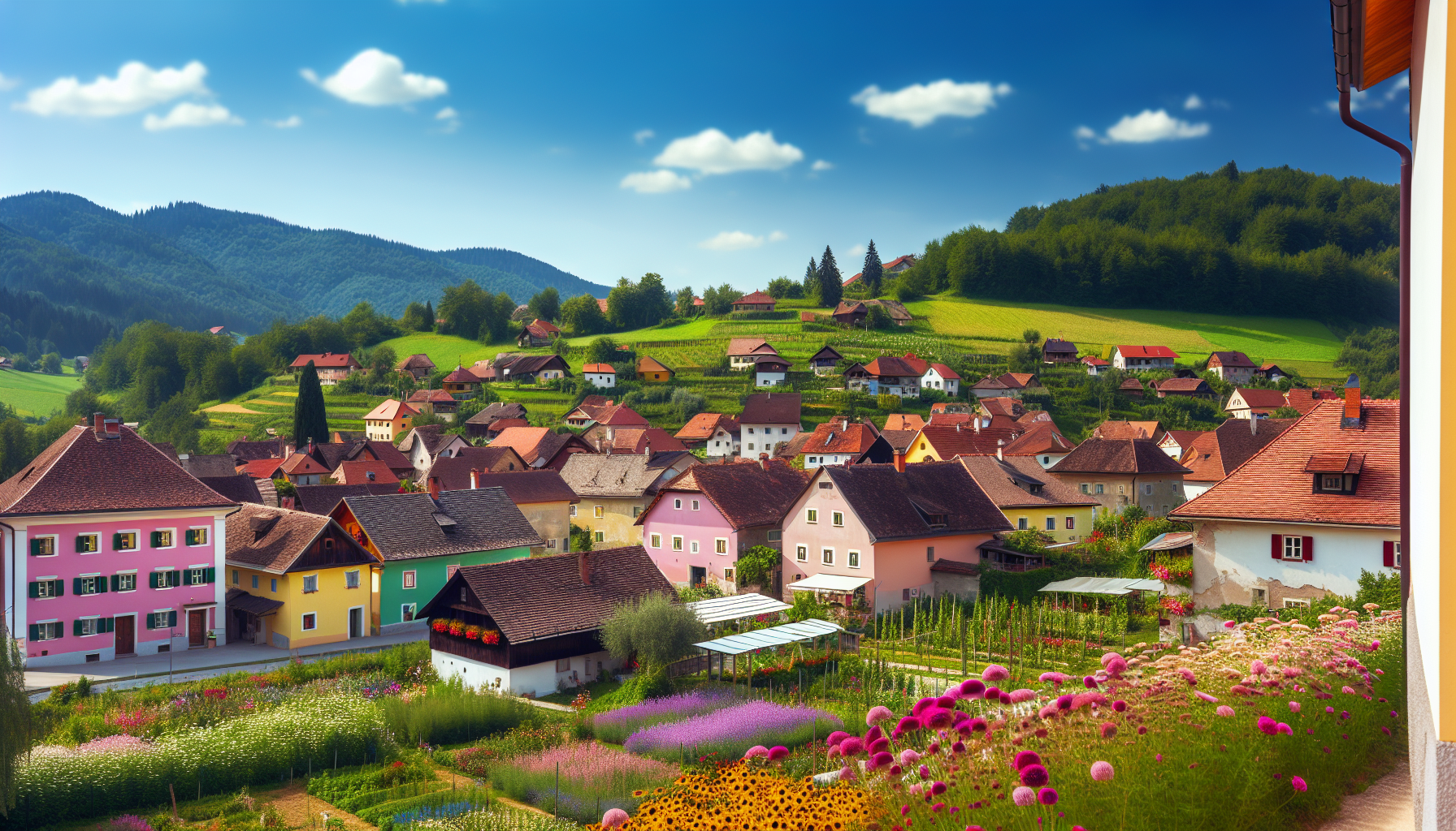 Charming Village in Slovenia