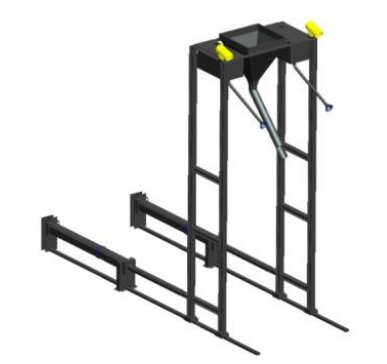 Assembly Rendering of the Feeding Mechanism