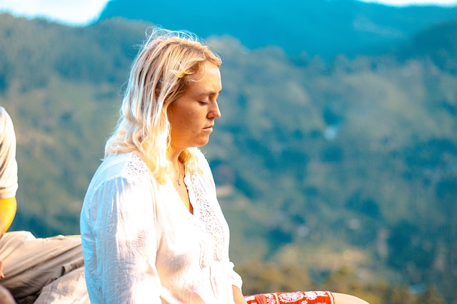 woman, meditate, meditation