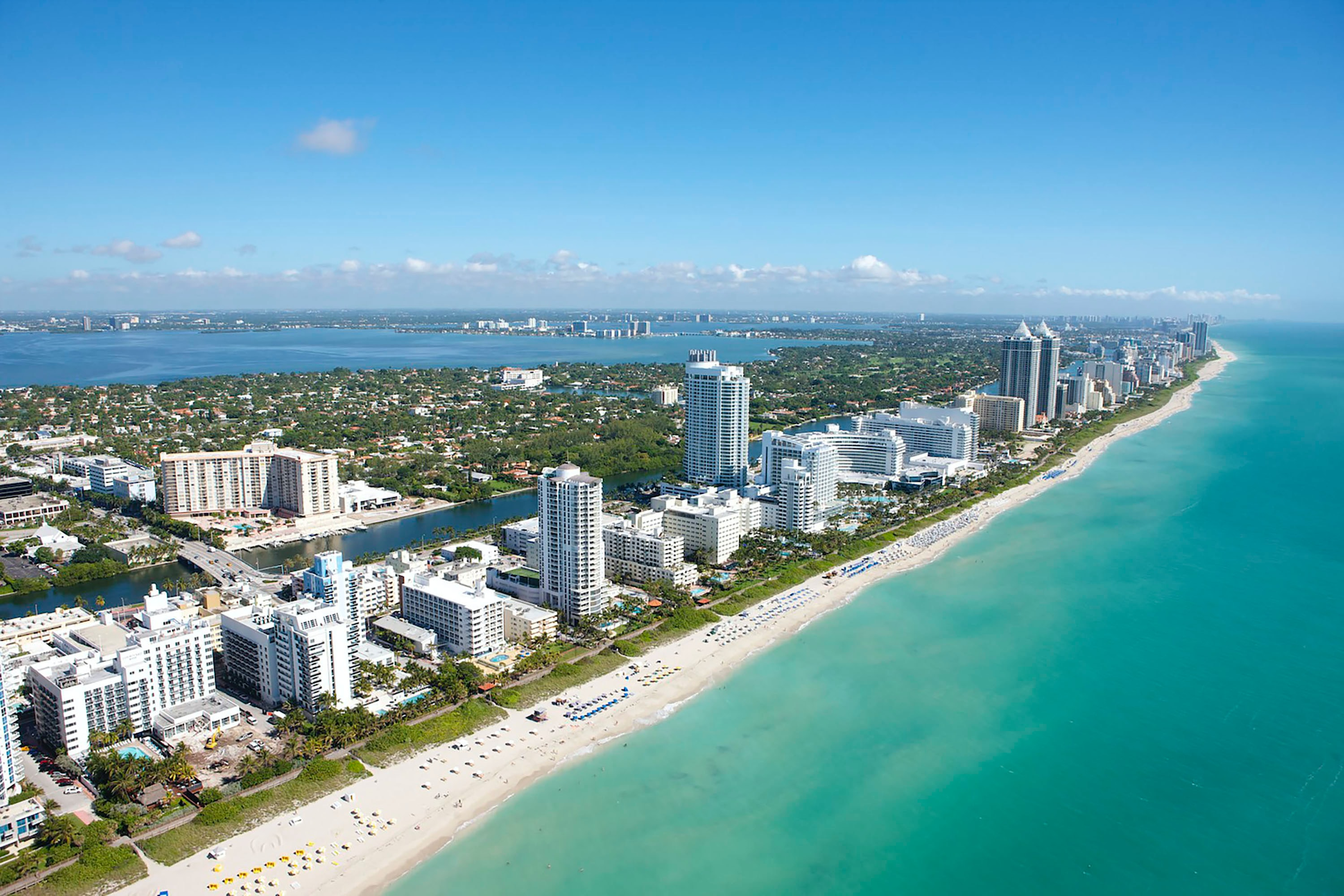 An arial view of Miami Beach, FL. As a car transport company we make sure all car arrived on time with reasonable car transport rates. When it comes to vehicle shipping, we are the experts.