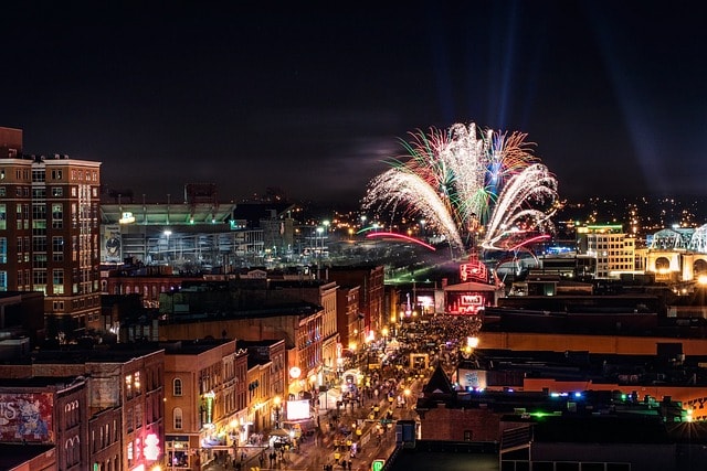 nashville, fireworks, new year's eve