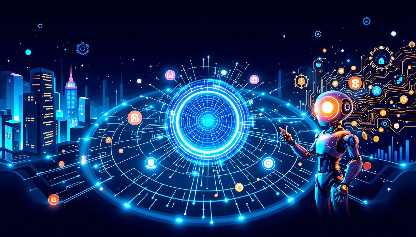 An infographic illustrating how AI enhances financial goals.