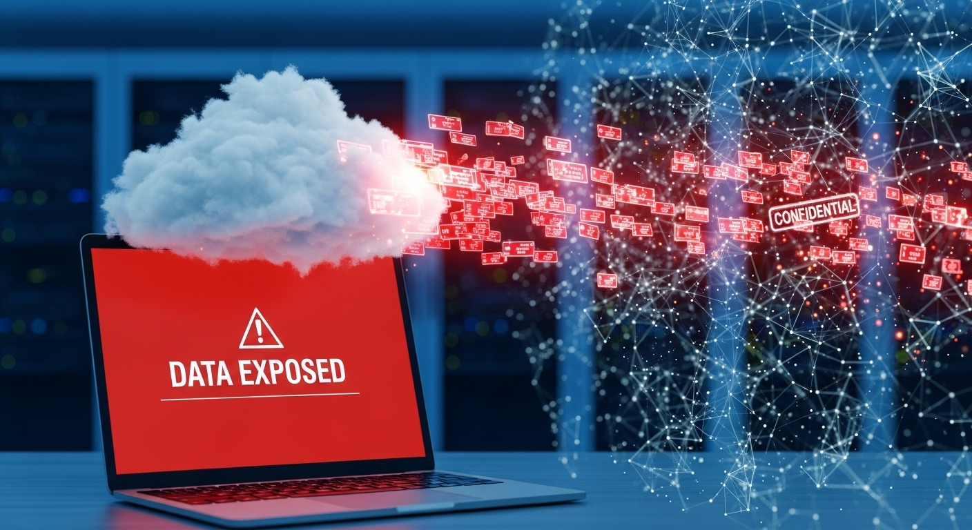 Cloud storage misconfiguration exposing sensitive academic data to the public internet.