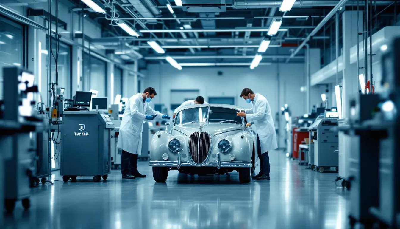 Oldtimerbegutachtung bei TÜV SÜD in Langenfeld.