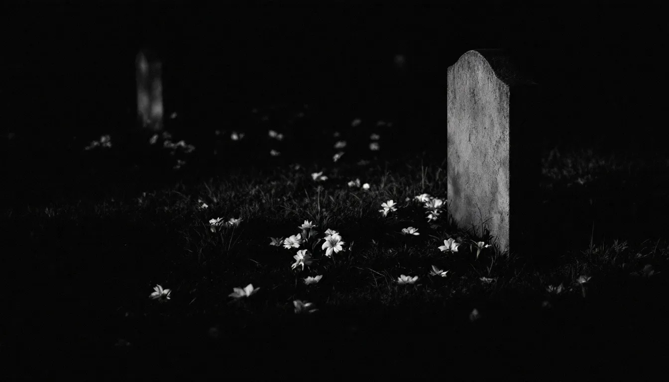 Verschiedene Arten der stillen Beerdigung, dargestellt durch unterschiedliche Grabstätten.