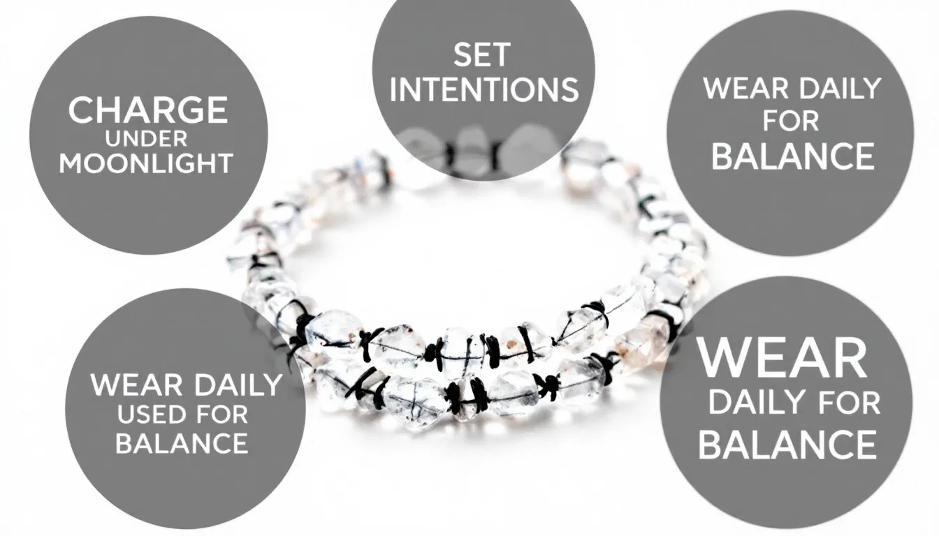 The image features a beautifully arranged collection of crystal bracelets, showcasing various gemstones that reflect light and highlight their quality and beauty. Each bracelet is designed to fit perfectly on the wrist, making them a must-have accessory for any outfit, and they also serve as thoughtful gifts for friends or loved ones.