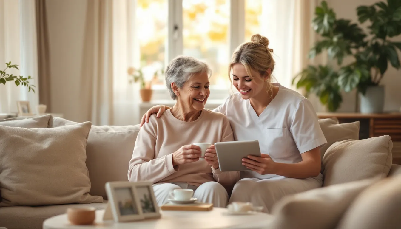 Comparison of home care and home health care.