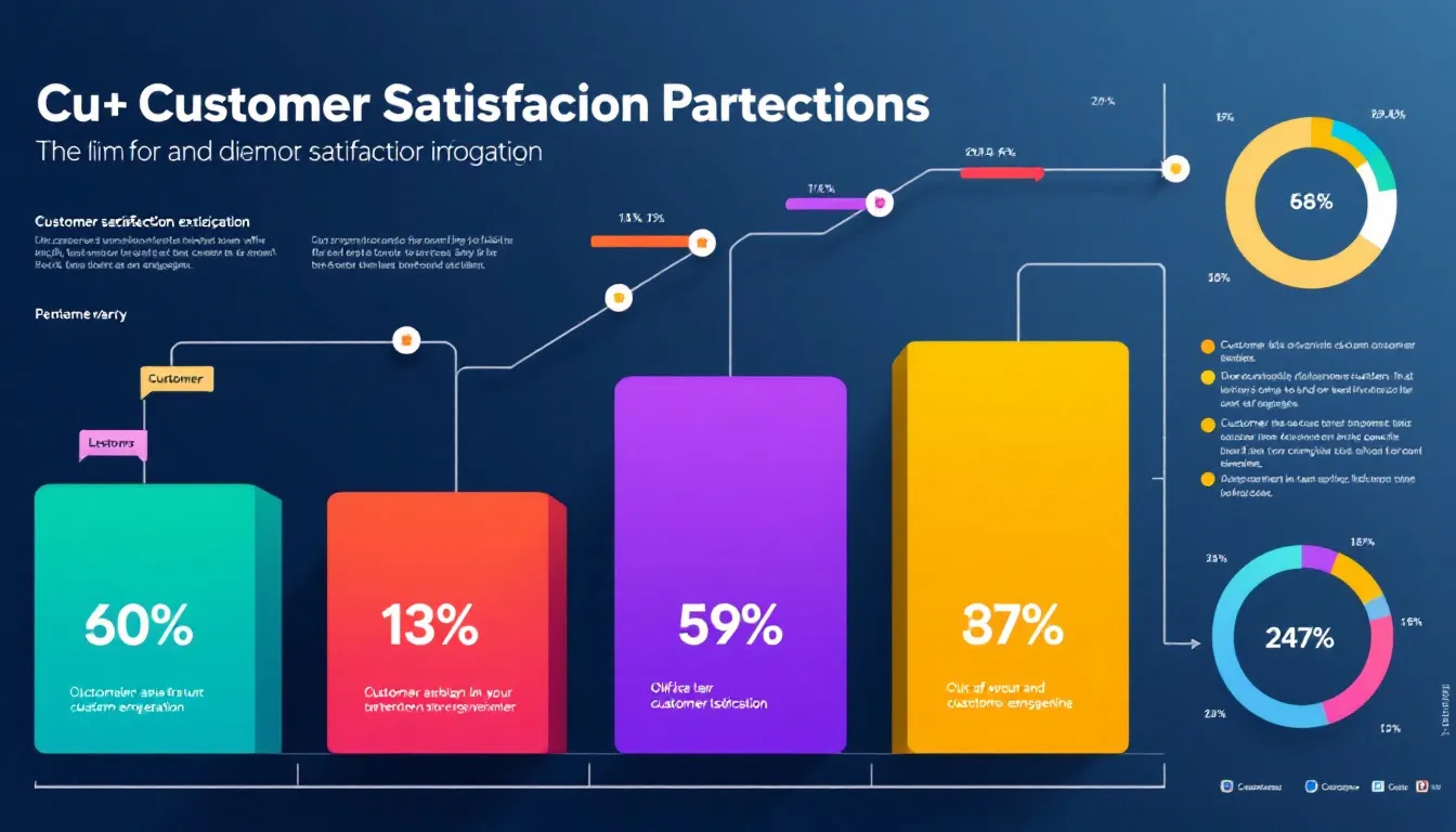 A chart representing customer satisfaction metrics.