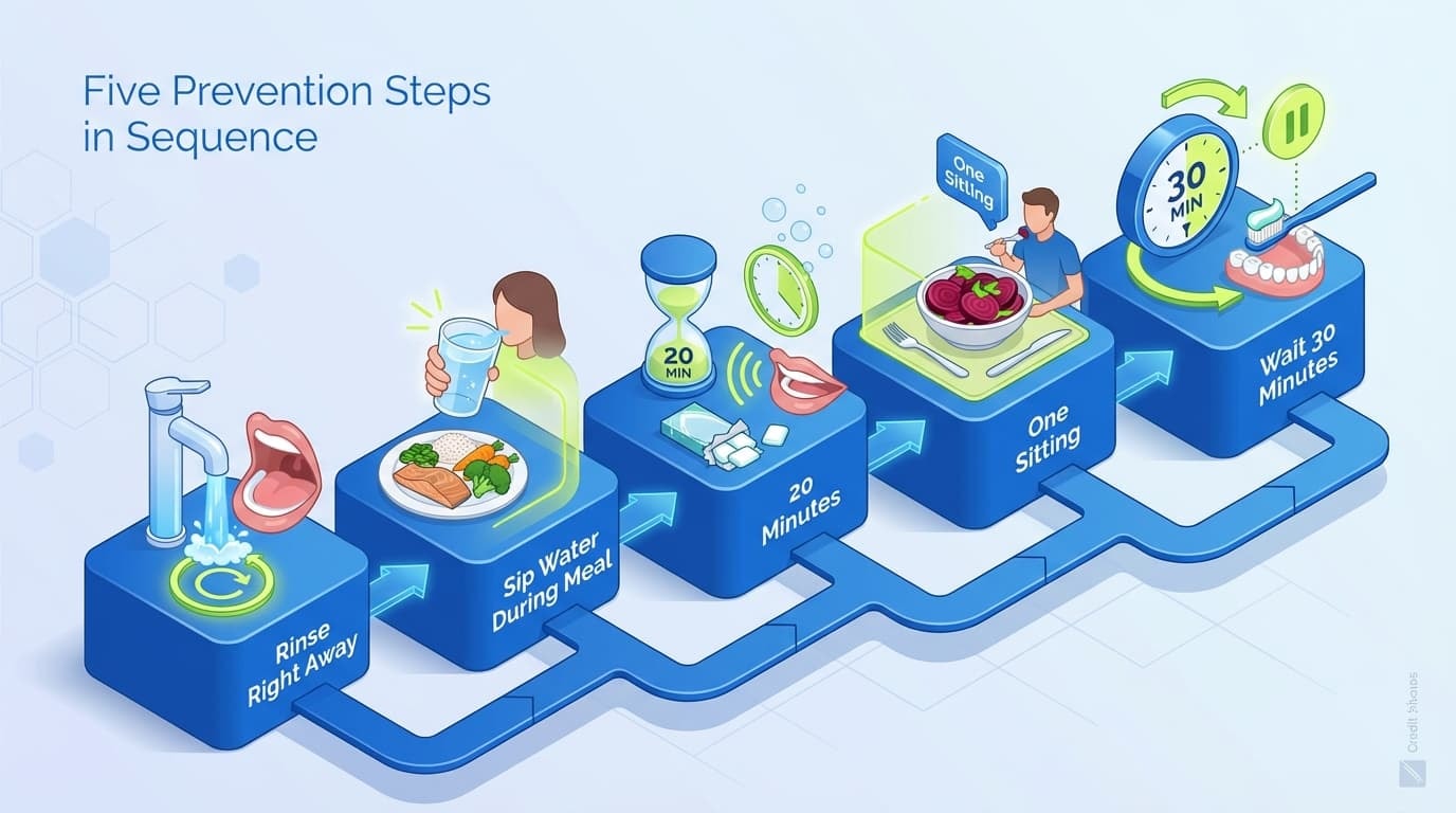 How to Prevent Beets from Staining Your Teeth