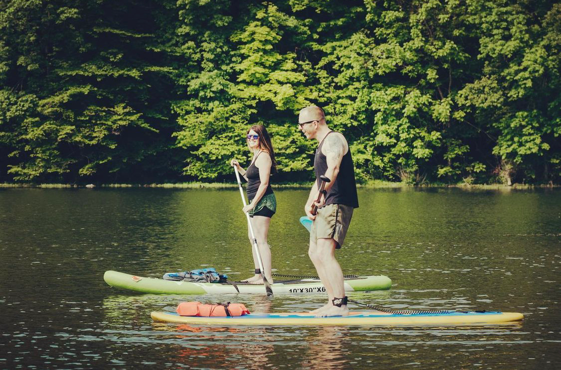 touring paddle boards are a solid board for a smooth ride