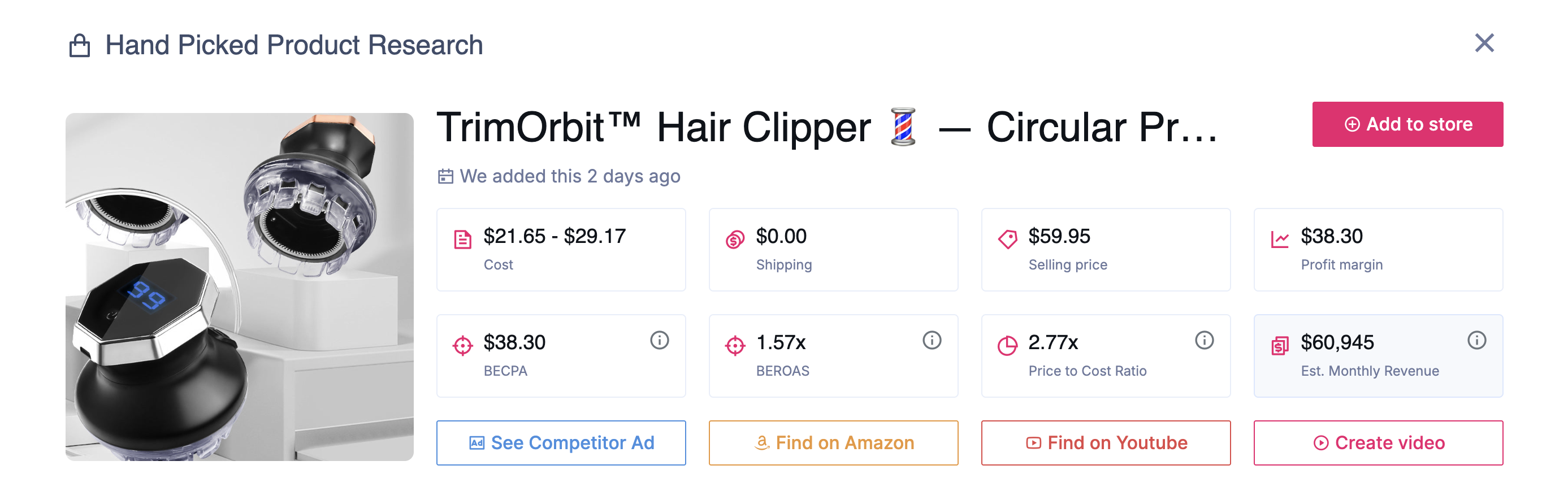 TrimOrbit Hair Clipper