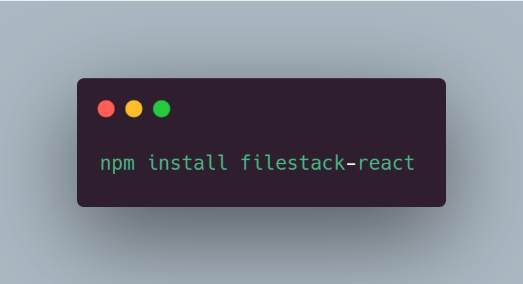 Code for Filestack React File Picker