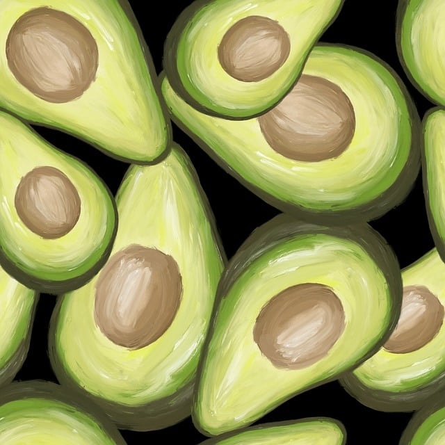 A painting of avocados, representing the idea of culinary arts.