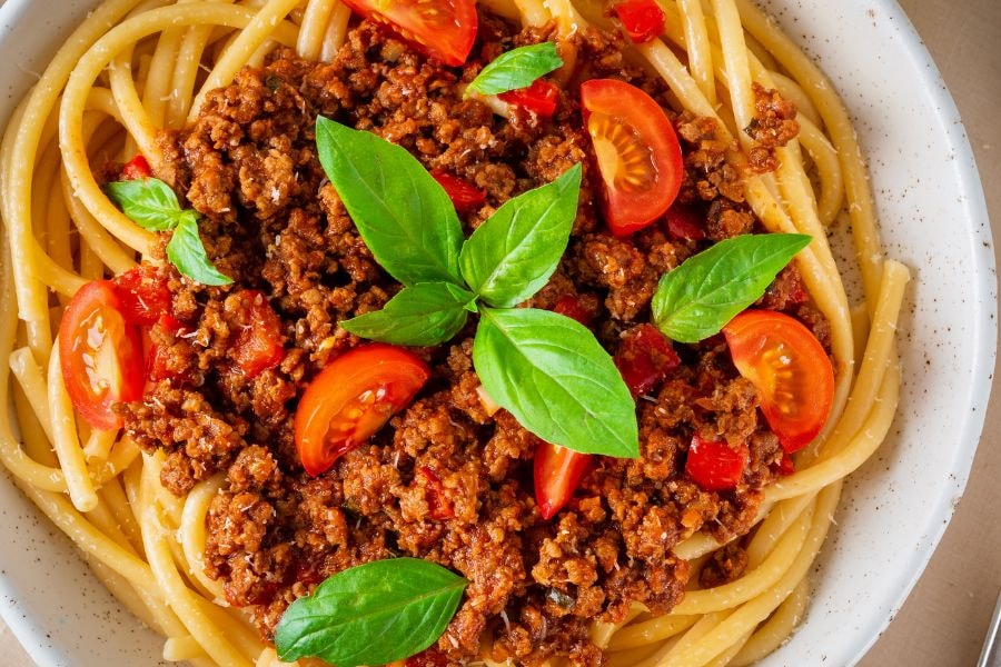 makaron z wołowiną po włosku