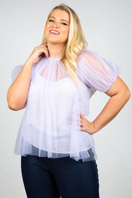 Sheer Puff Sleeve Top - all right reserved to Armour781
