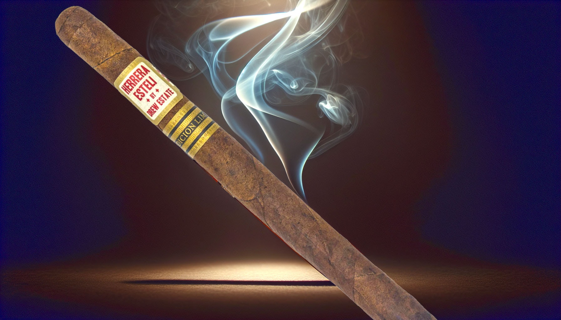 A detailed illustration of the Herrera Esteli Habano Limited Edition Lancero cigar.