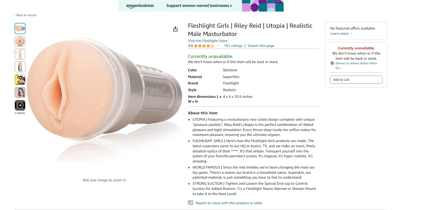 Fleshlight is a brand of male masturbators known for their realistic design and high quality.