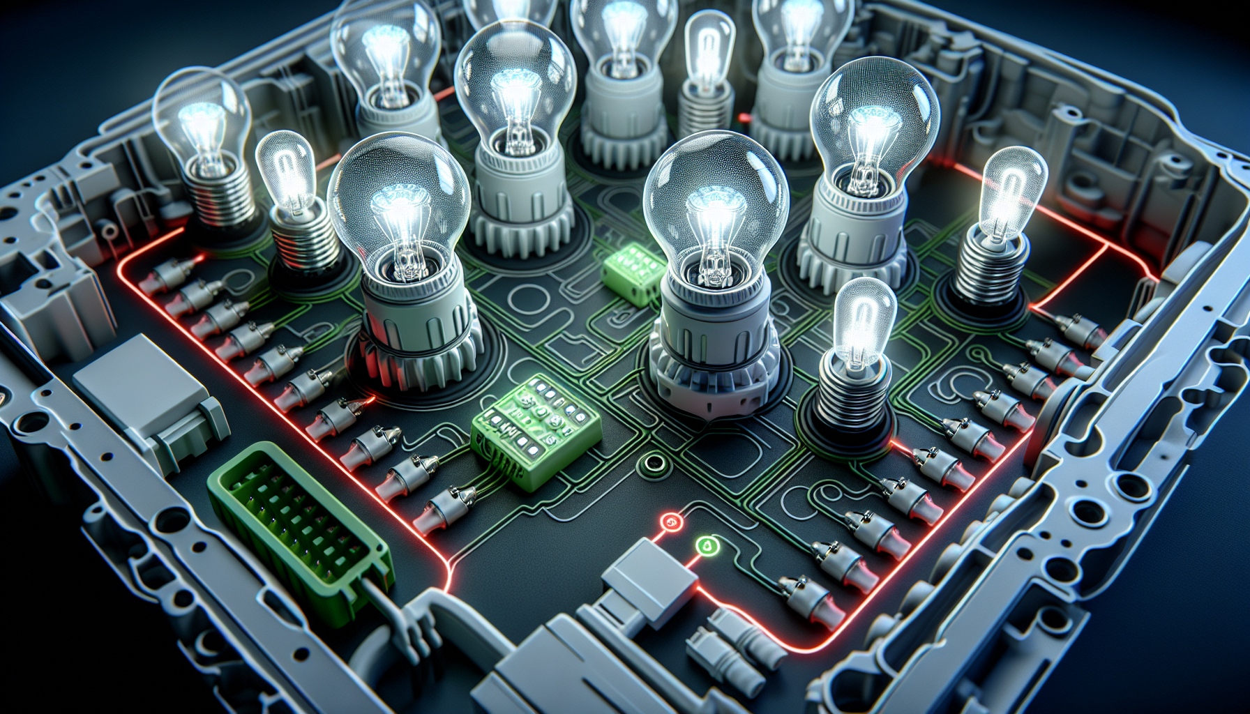 Illustration of LED bulbs and Canbus system