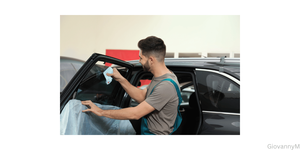 Window tint removal finding the edge.
