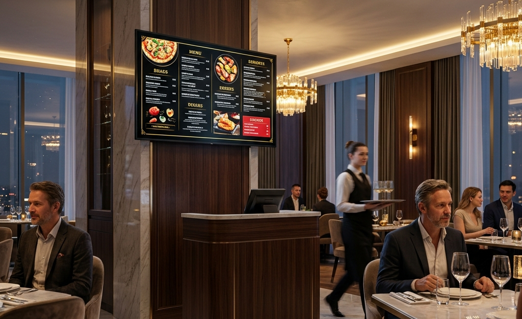digital menu design