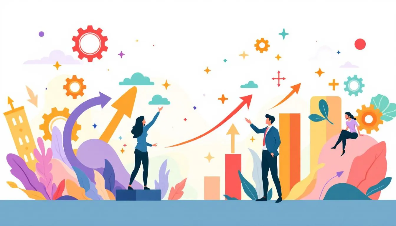 An illustration representing the concept of change management.
