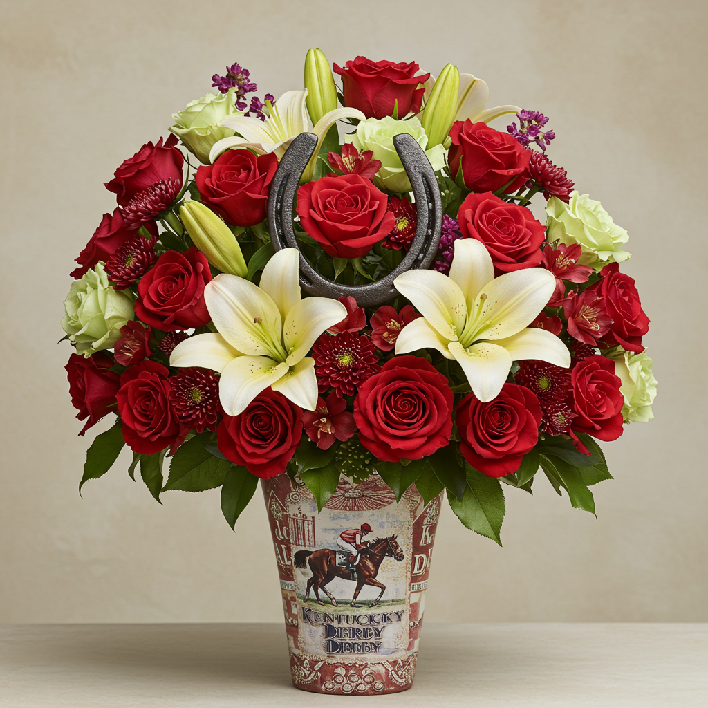 Derby flower arrangement