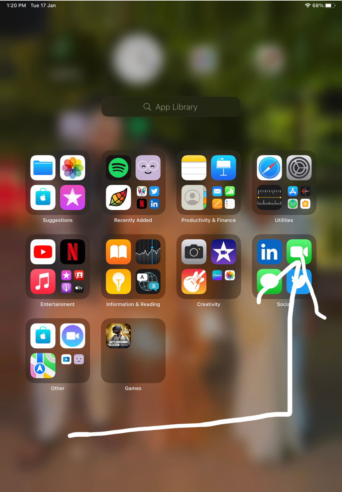 Screenshot of iPad air fourth gen apps