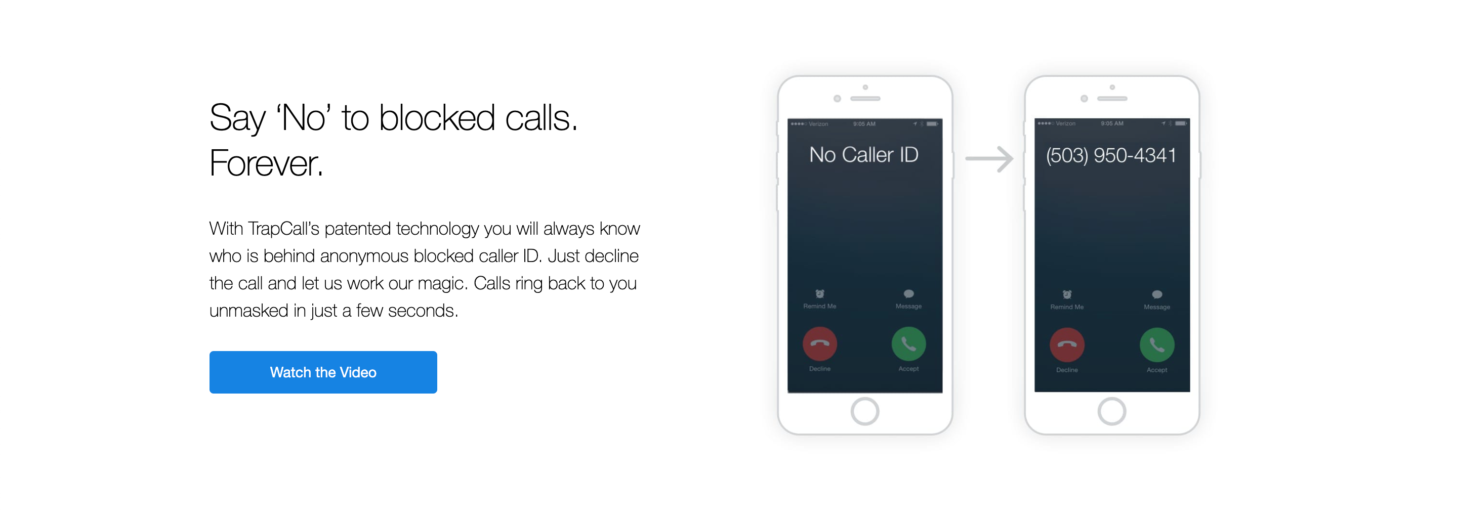 TrapCall to unblock hidden Caller ID 