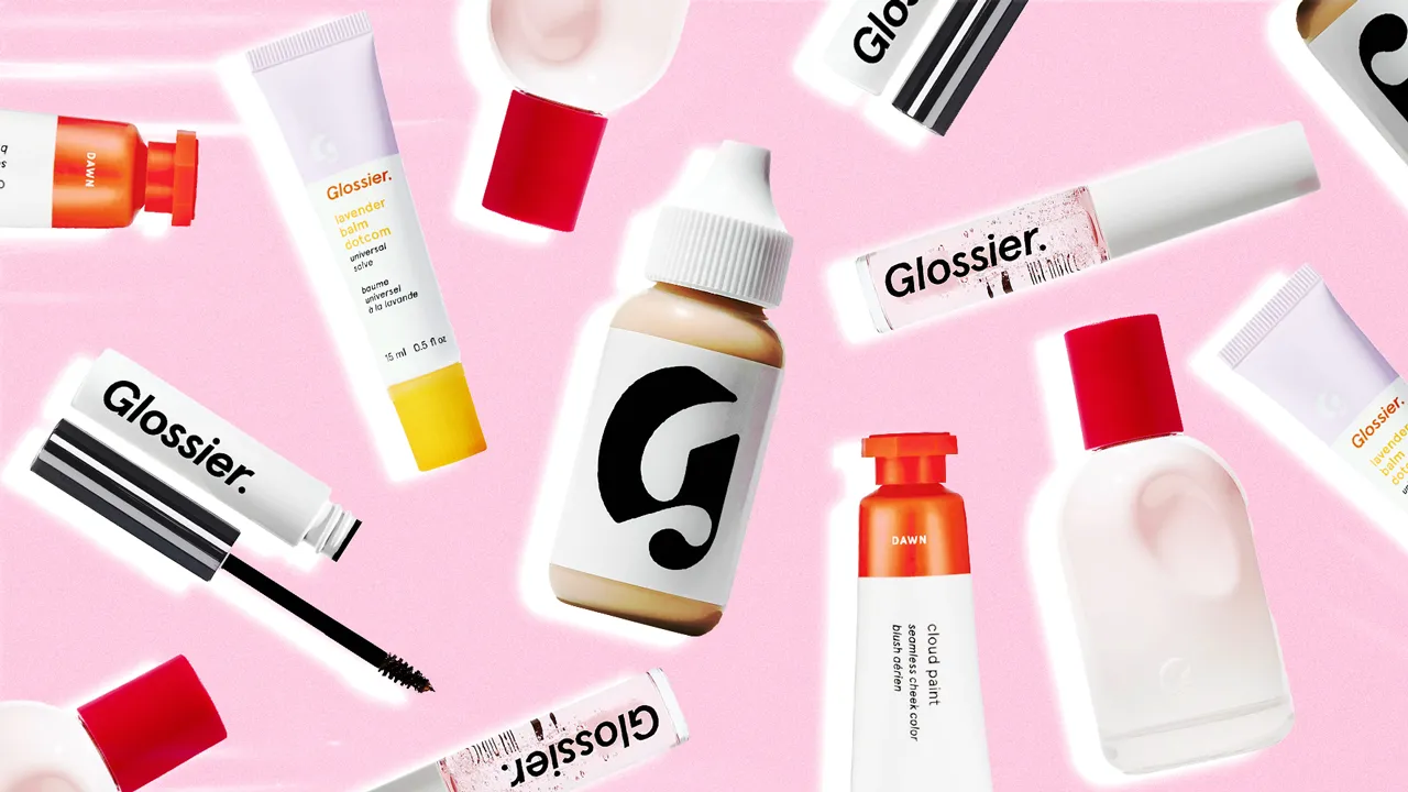 Glossier product display 