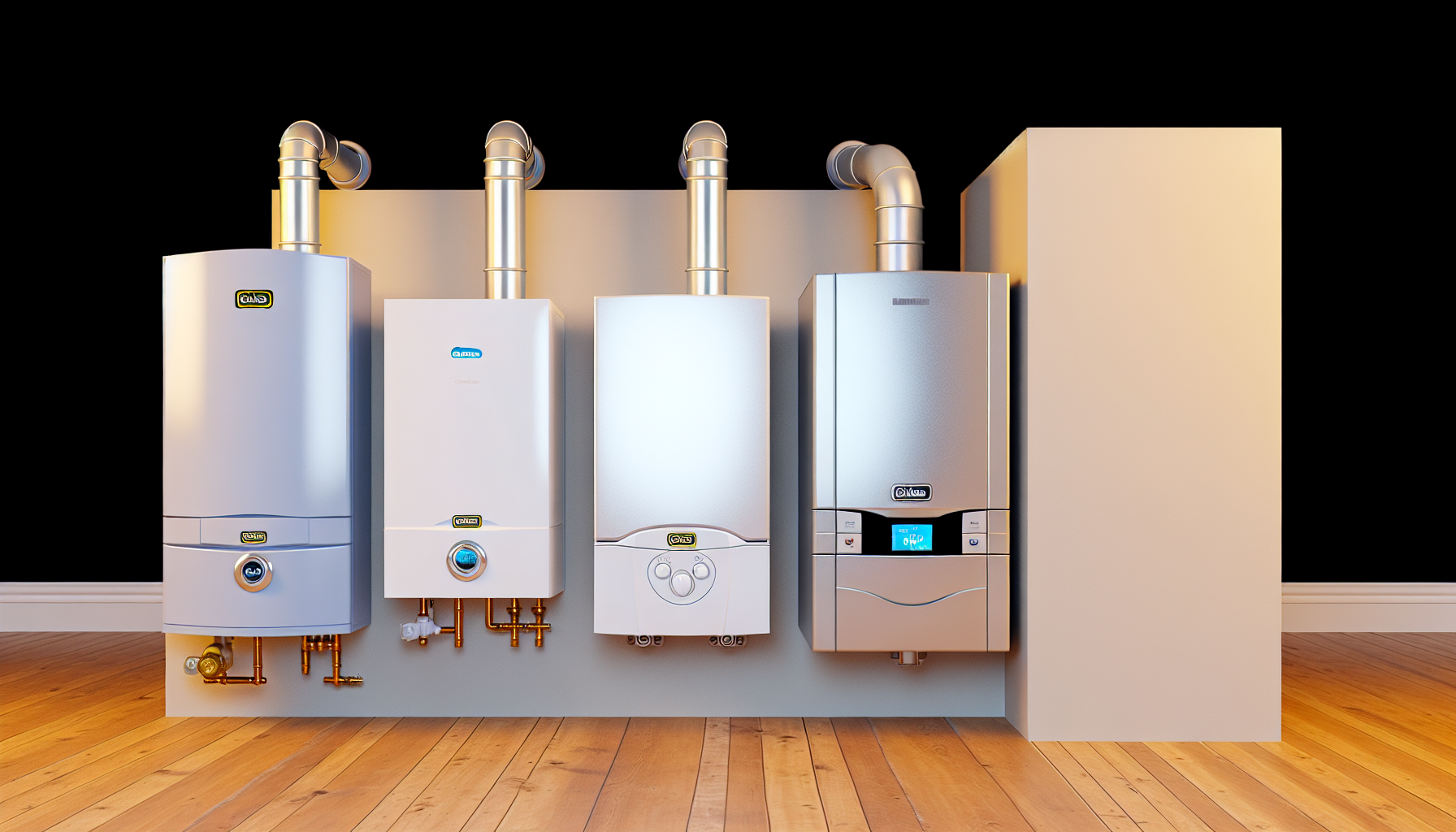 Photo of different types of boilers
