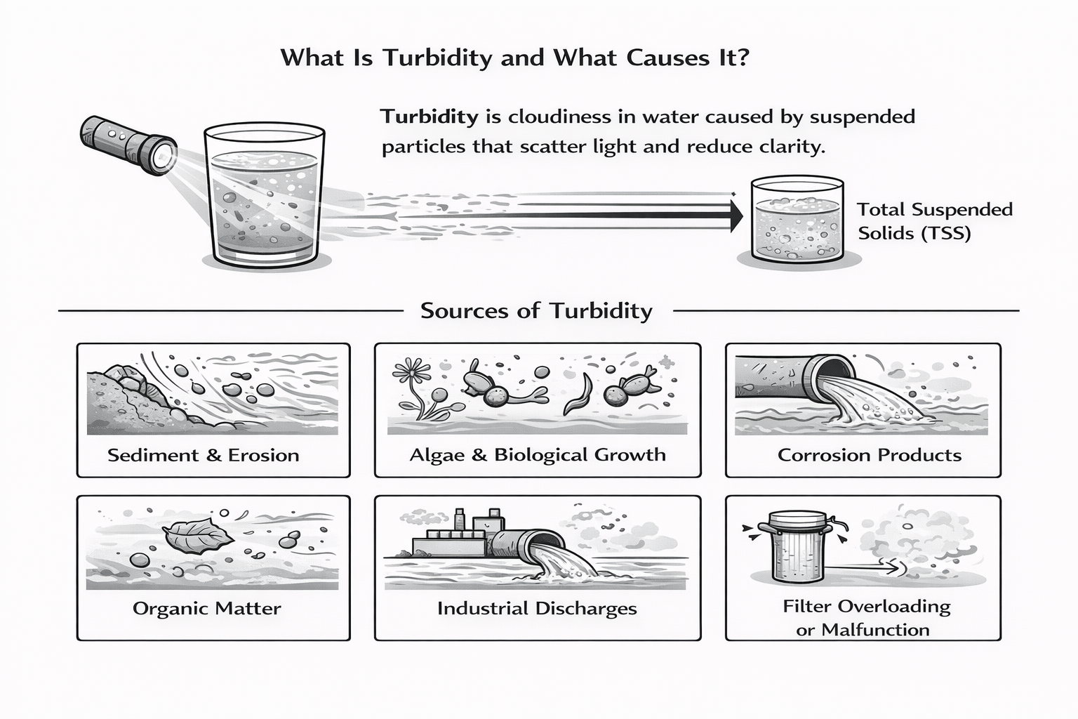 A Diagram: What Is Turbidity and What Causes It?