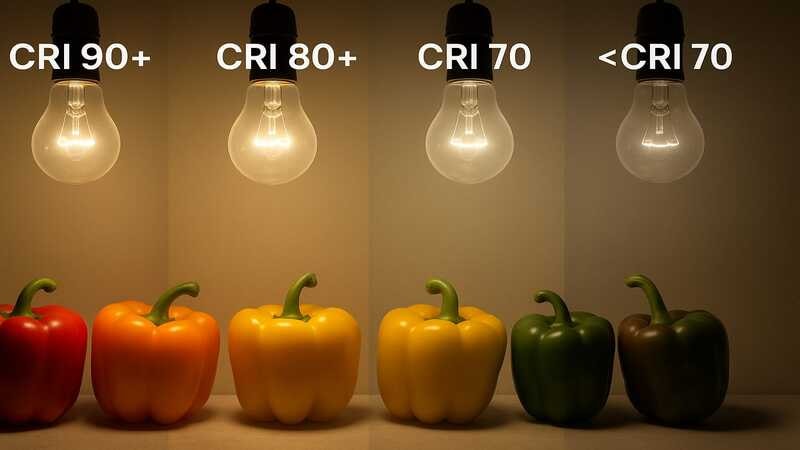 CRI rating of incandescent light explained