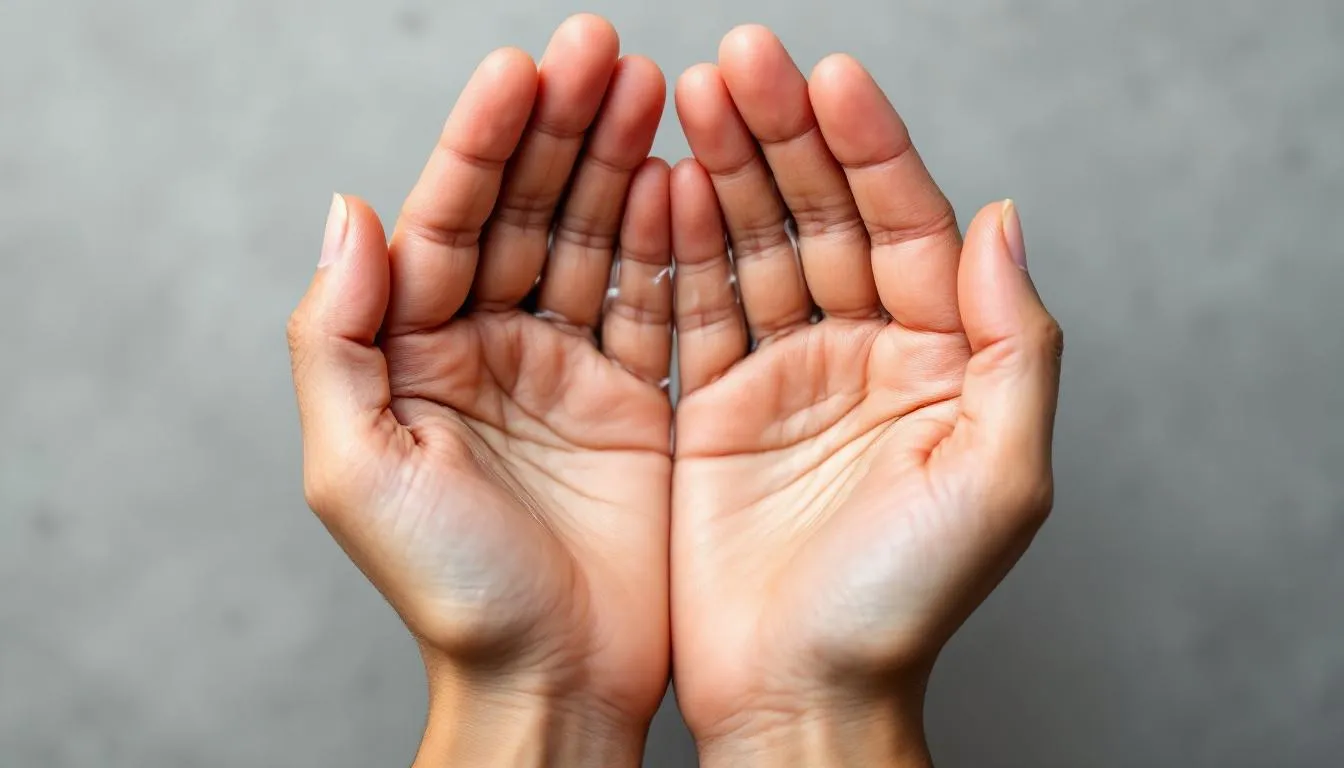 A person's hands are gently cupped, holding lukewarm water, symbolizing a soothing moment for sensitive skin. This image evokes the idea of using gentle skincare routines, like goat milk soap, to help manage rosacea symptoms and improve skin texture.