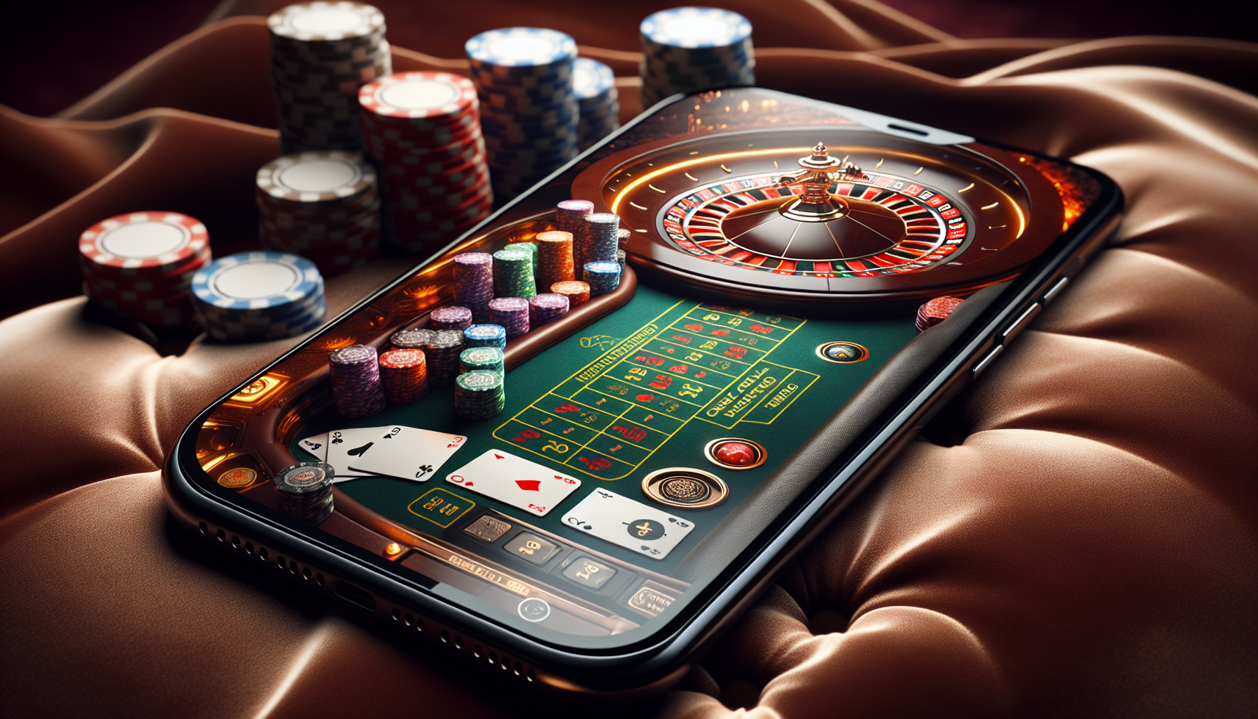 Elegant mobile blackjack and roulette table