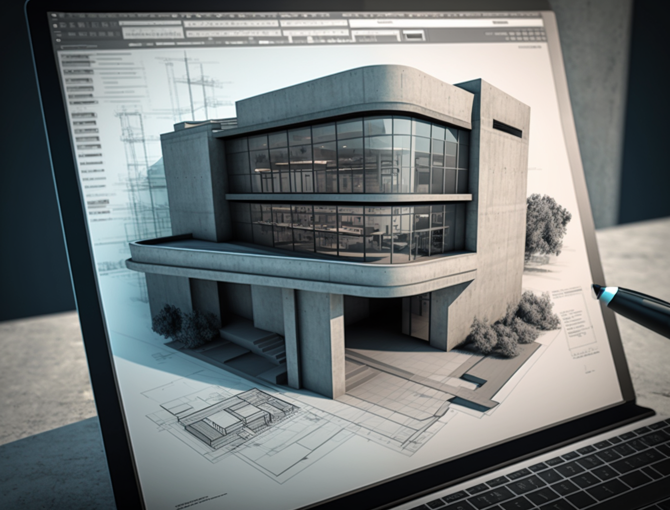 BIM architectural services. BIM architectural conceptual design for the construction industry