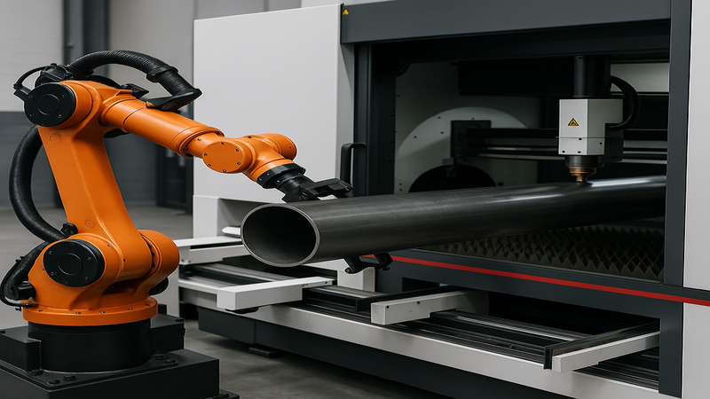 Using robotic arm, loading=