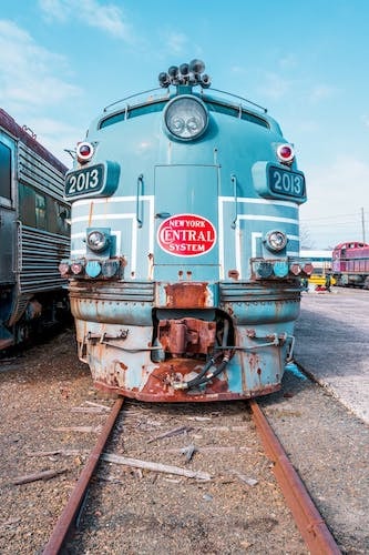 Vintage train procured from the region