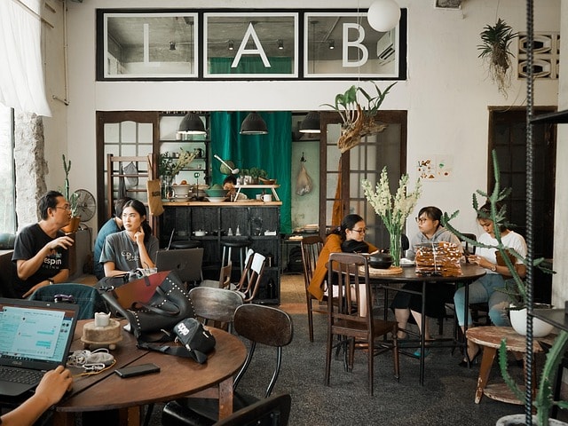 meeting, furniture, retro, window